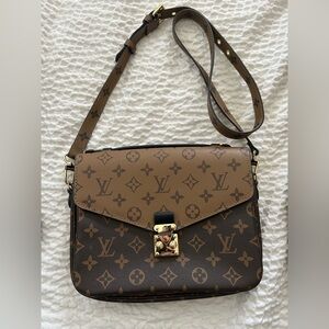 Brown Designer look monogram Shoulder Bag. Worn once. Beautiful quality bag.